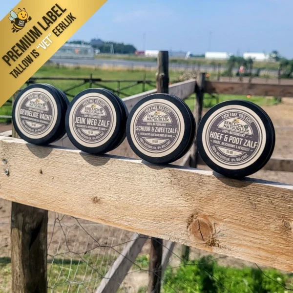 Tallow Gevoelige Vacht Shampoo bar op omheining blikjes Tallow Gevoelige Vacht Shampoo bar op omheining blikjes