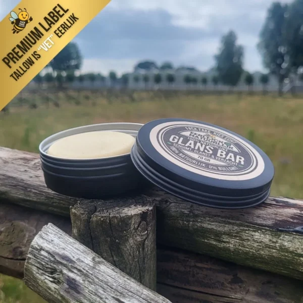 Tallow Glans Shampoo Bar open Tallow Glans Shampoo Bar open