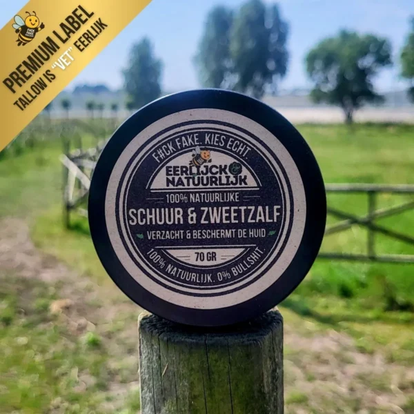 Tallow Schuur & Zweet Zalf op paal weide Tallow Schuur & Zweet Zalf op paal weide