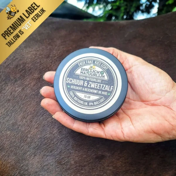 Tallow Schuur & Zweet Zalf voor paard Tallow Schuur & Zweet Zalf voor paard