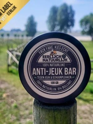 Tallow anti jeuk Shampoo Bar op paal weide