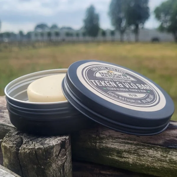 Teken & Vlo Shampoo bar open Teken & Vlo Shampoo bar open