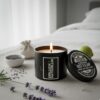 Tallow Geurkaars Rust & Slaap met lavendel en linnen beddengoed voor natuurlijke ontspanning Eerlijck & Natuurlijk