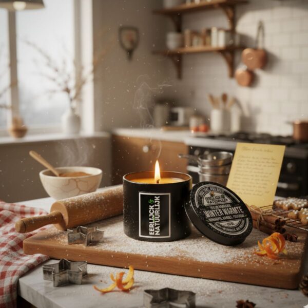 gezellig samen koken met de gezelligheid van een tallow geurkaars Winter Warmte